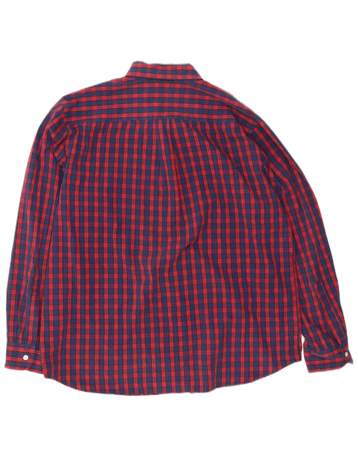 Dockers Herre Standard Fit skjorte XL rød ternet bomuld
