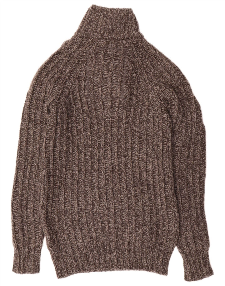 Superdry Herre Button Neck trøje Små grå uld