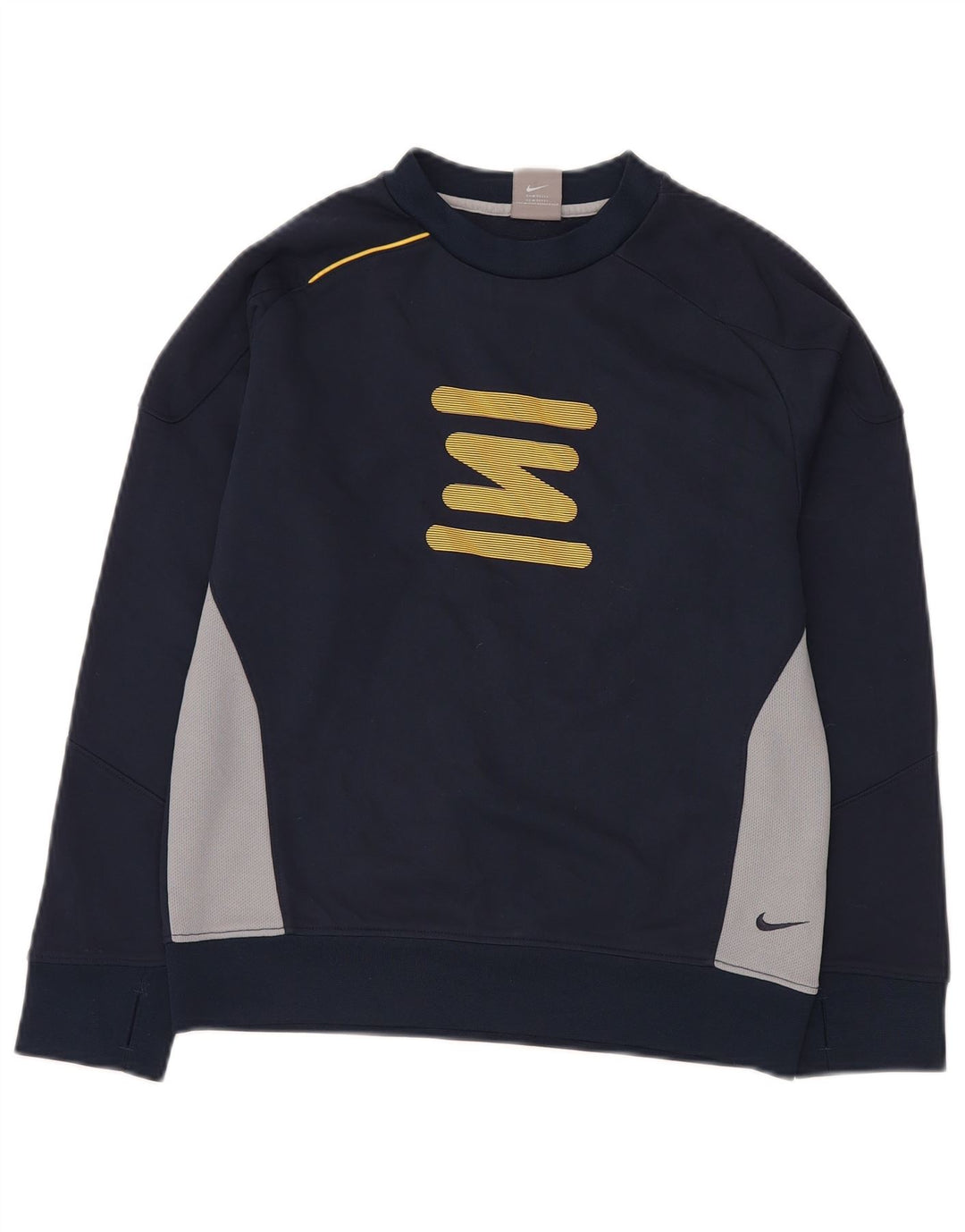 NIKE Sweatshirt-trøje til drenge 10-11 år Medium Navy Blue Colourblock