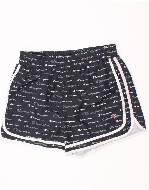 Champion piger grafiske sportsshorts 13-14 år XL sort polyester