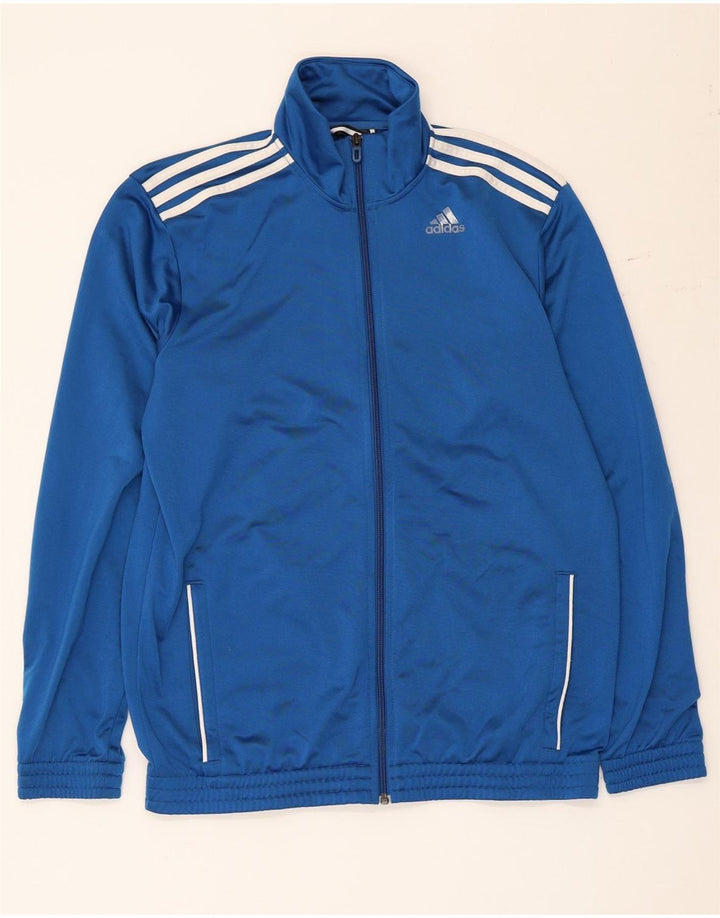 Adidas Træningsdragt til mænd Topjakke UK 42/44 Stor blå polyester