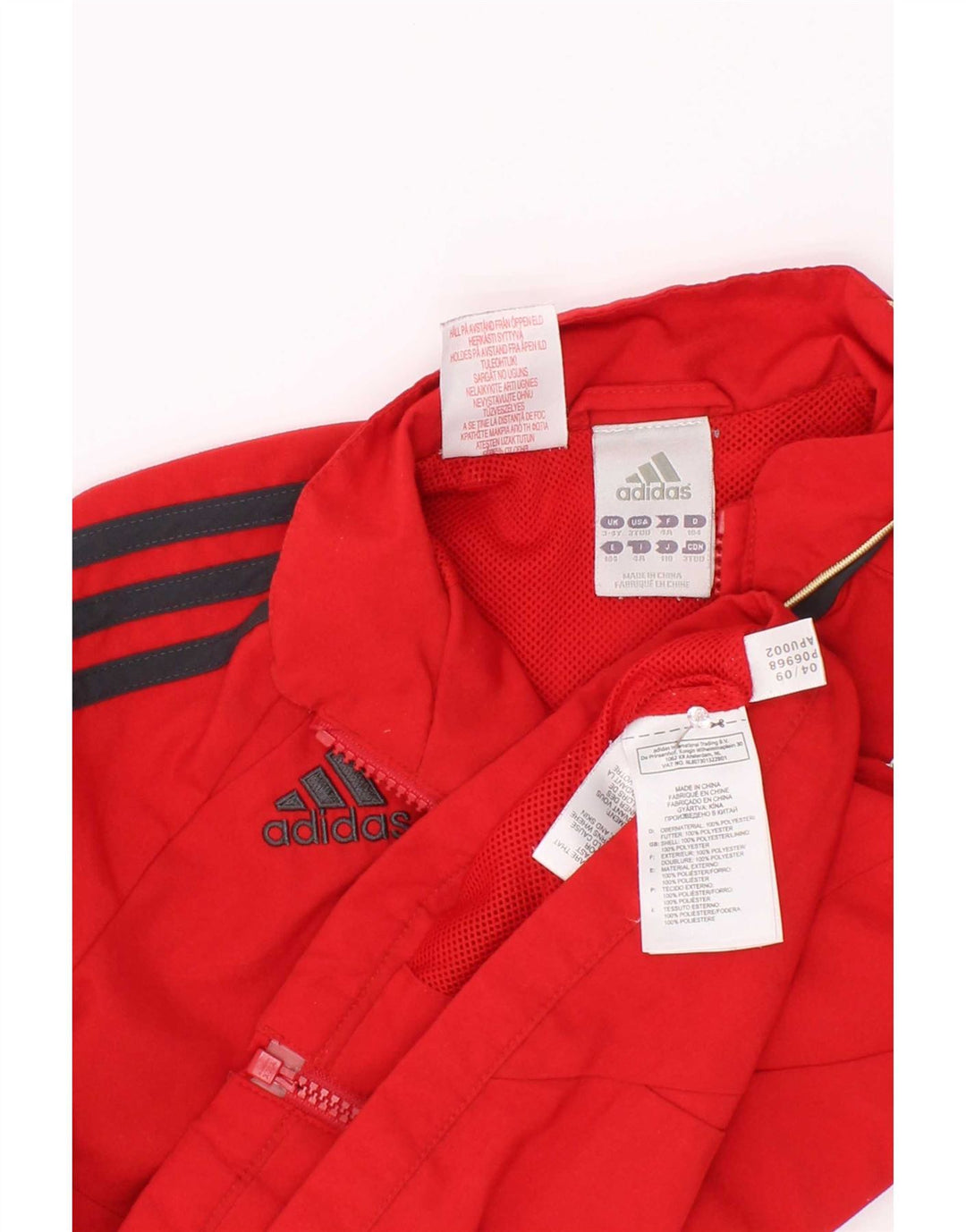 Adidas Boys Liverpool Træningsdragt Topjakke 3-4 År Rød Colourblock