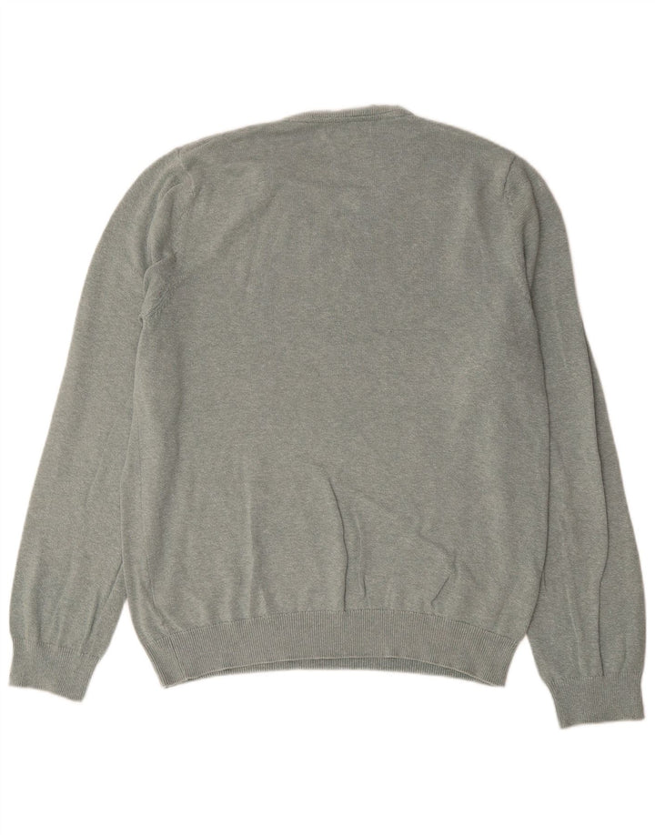 Marks & Spencer Herre V-hals sweater Stor grøn bomuld