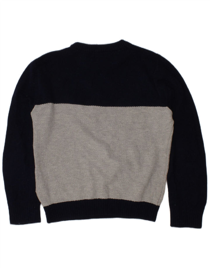 TIMBERLAND Boys Crew Neck Jumper Sweater 5-6 Years Black Colourblock