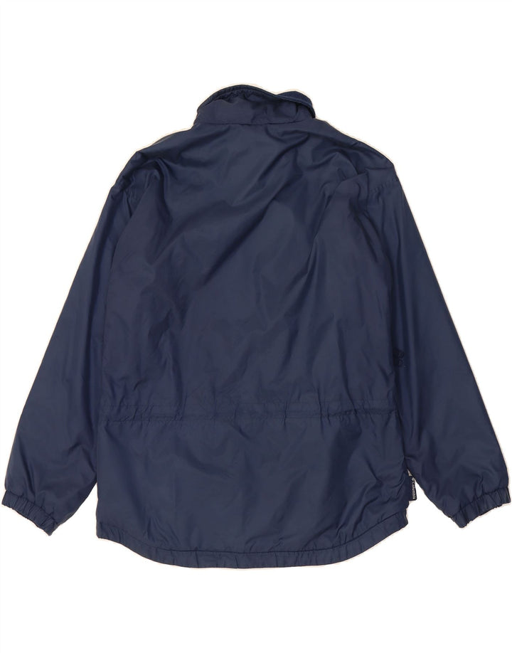 COLUMBIA Womens Oversized Windbreaker Jacket UK 14 Medium Navy Blue Vintage Columbia and Second-Hand Columbia from Messina Hembry 