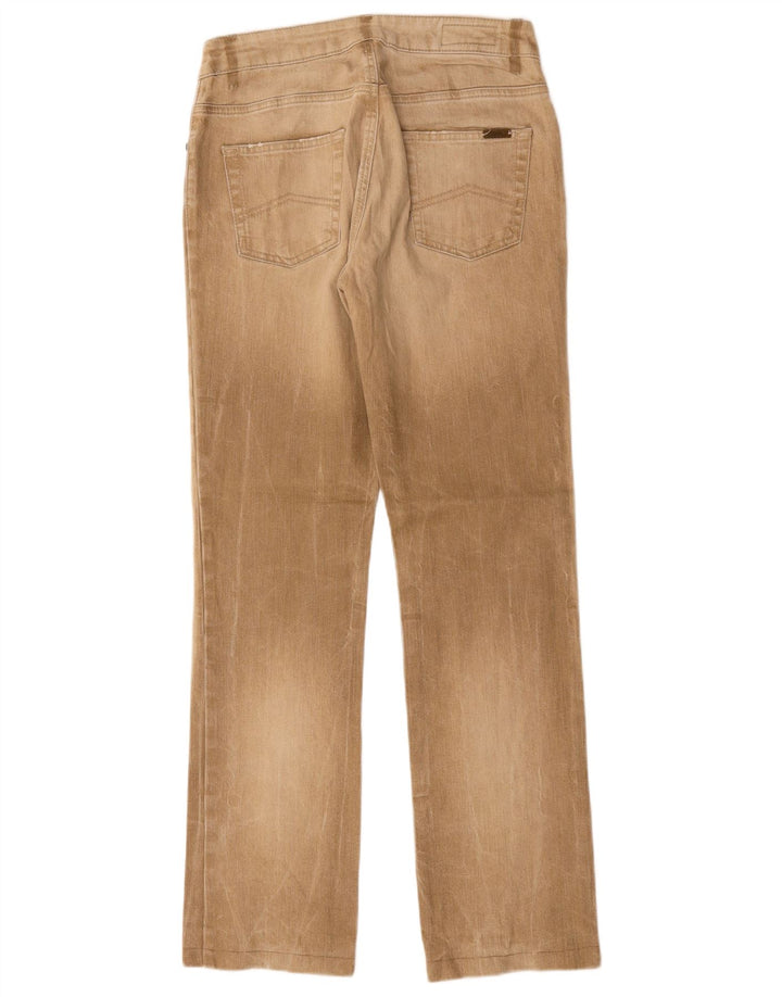 Marlboro Classics Dame Straight Jeans W29 L30 Beige Bomuld