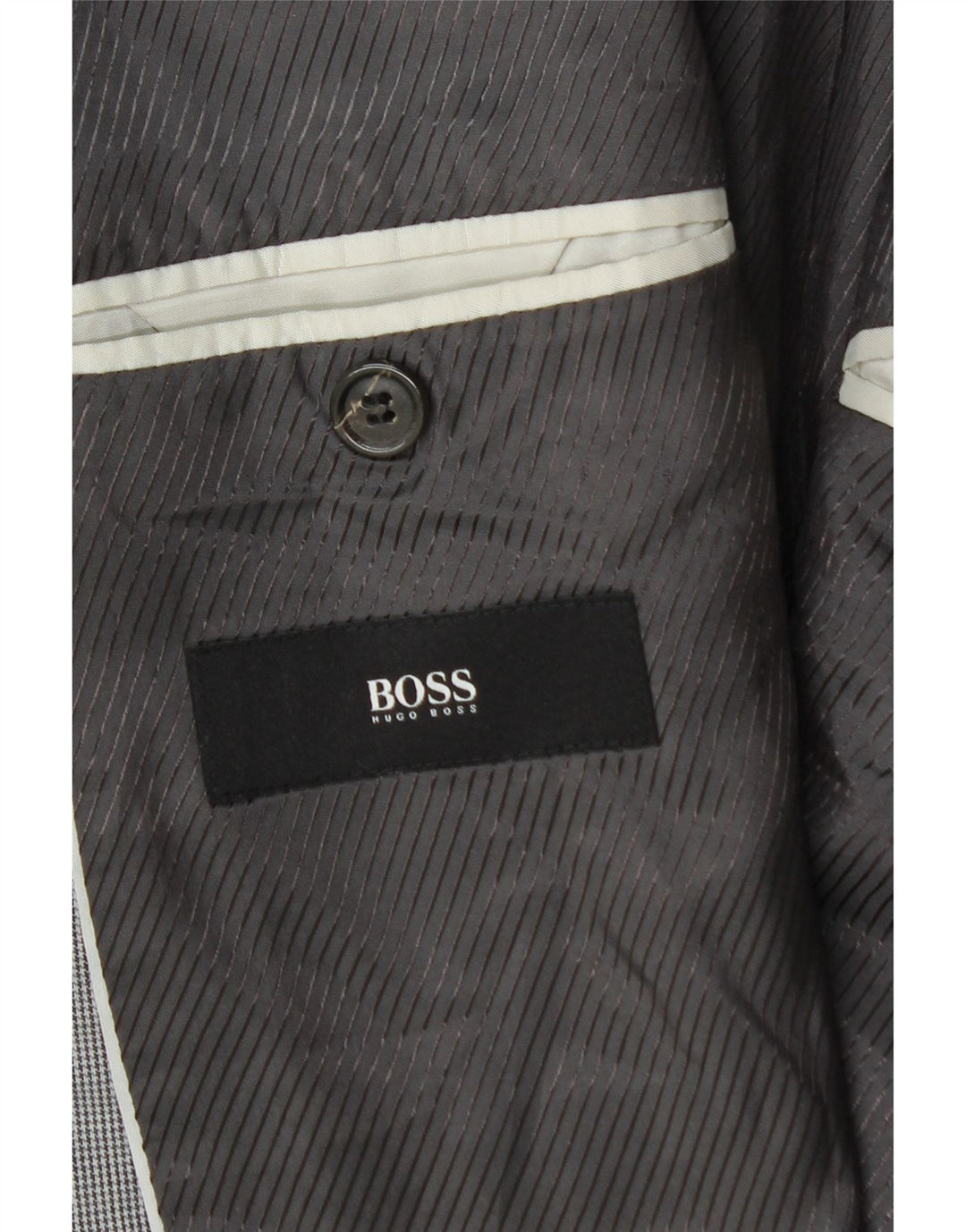 Hugo Boss Herre 2-knaps blazerjakke EU 54 2XL Grå Houndstooth Viscose