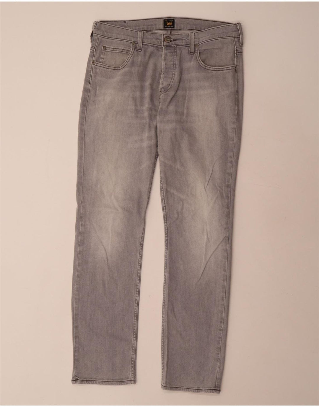 LEE Herre Powell Slim Jeans W33 L32 Grå Bomuld
