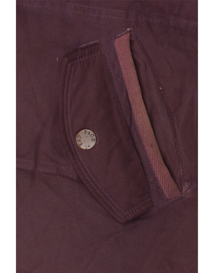 Fat Face Dame Hætte Polstret Gilet UK 8 Small Purple Polyester