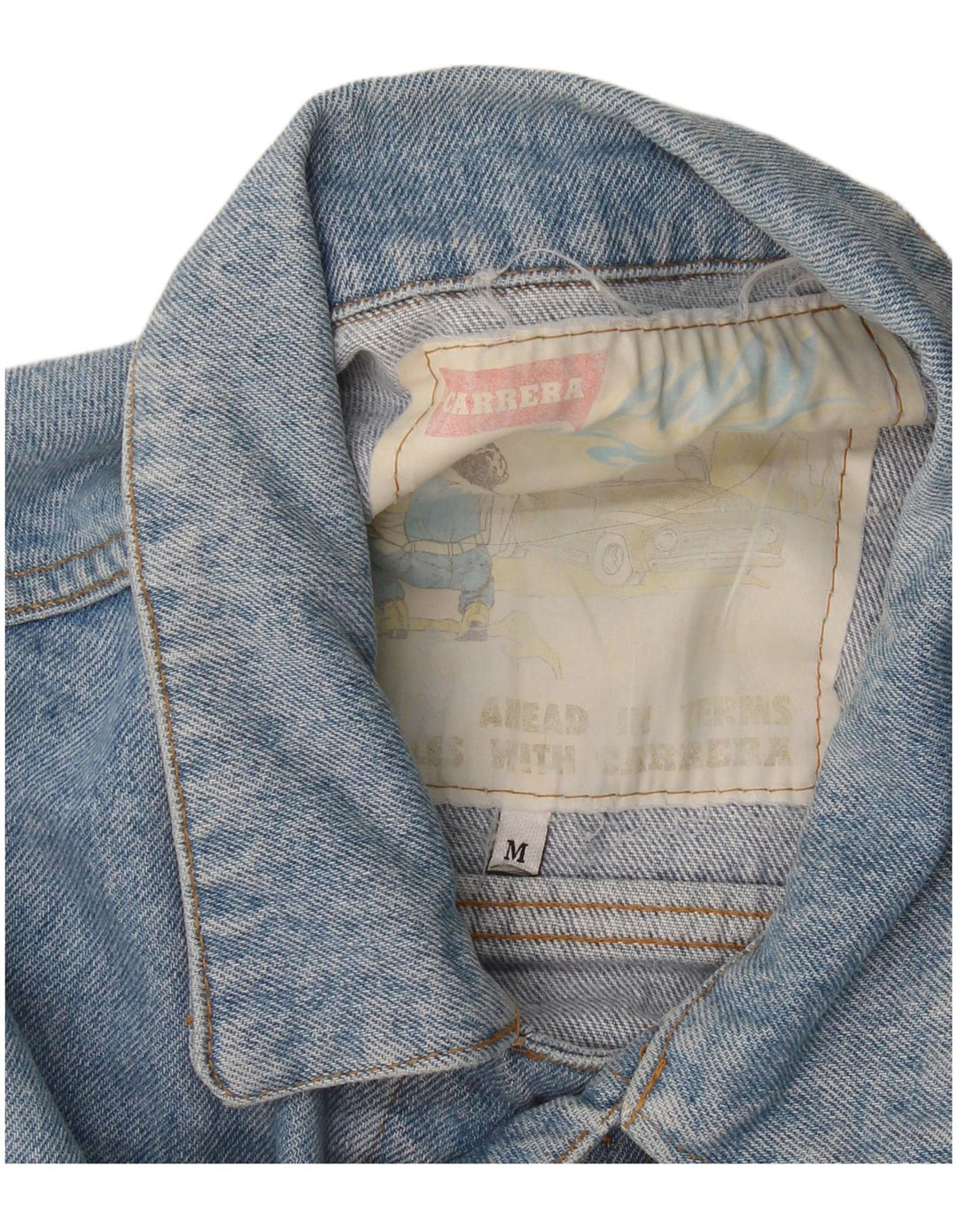 Carrera Herre denimjakke UK 38 Medium Blue