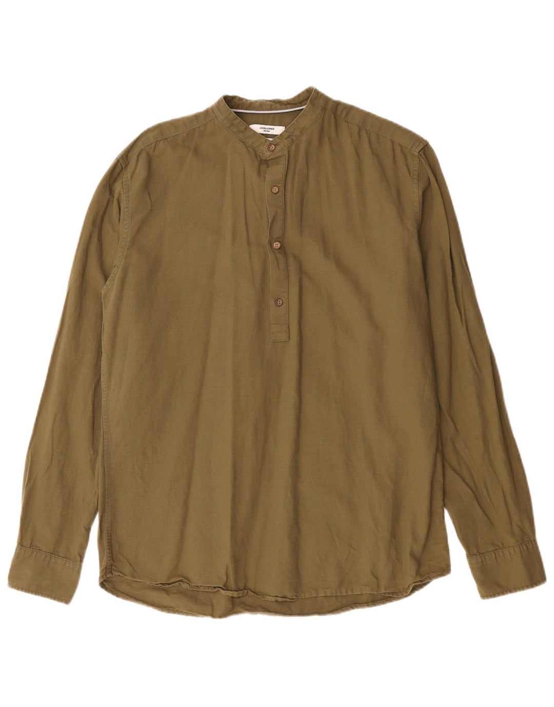 Jack & Jones Herre Premium Slim Pullover Shirt Medium Khaki Bomuld