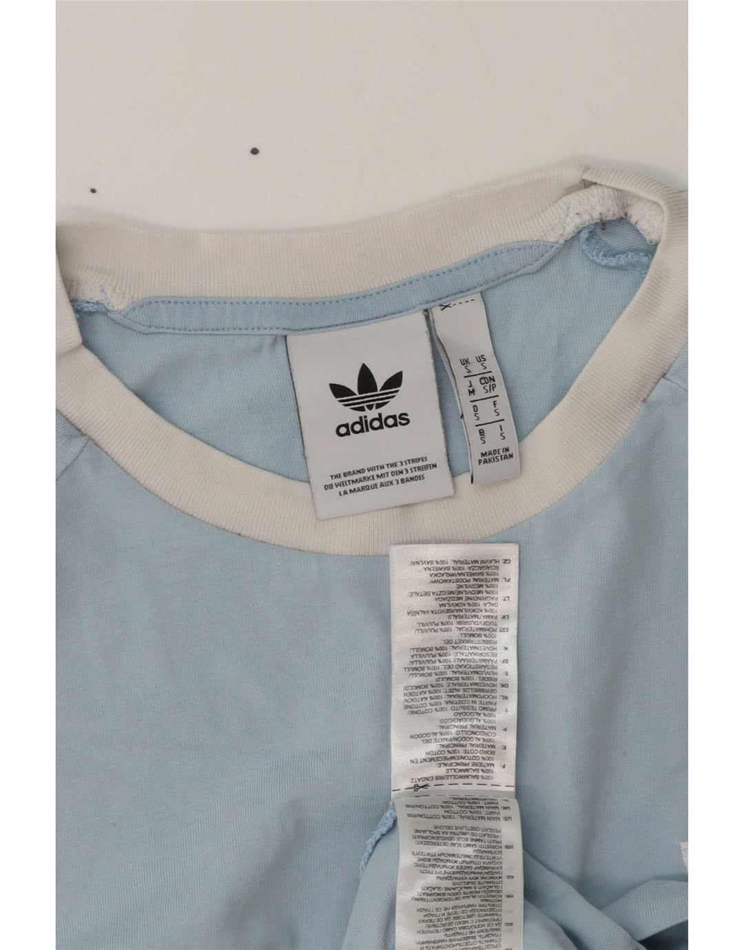 Adidas herre T-shirt top lille blå bomuld