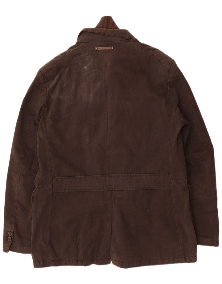 Marlboro Classics Herre Utility Jacket EU 56 3XL Khaki Bomuld