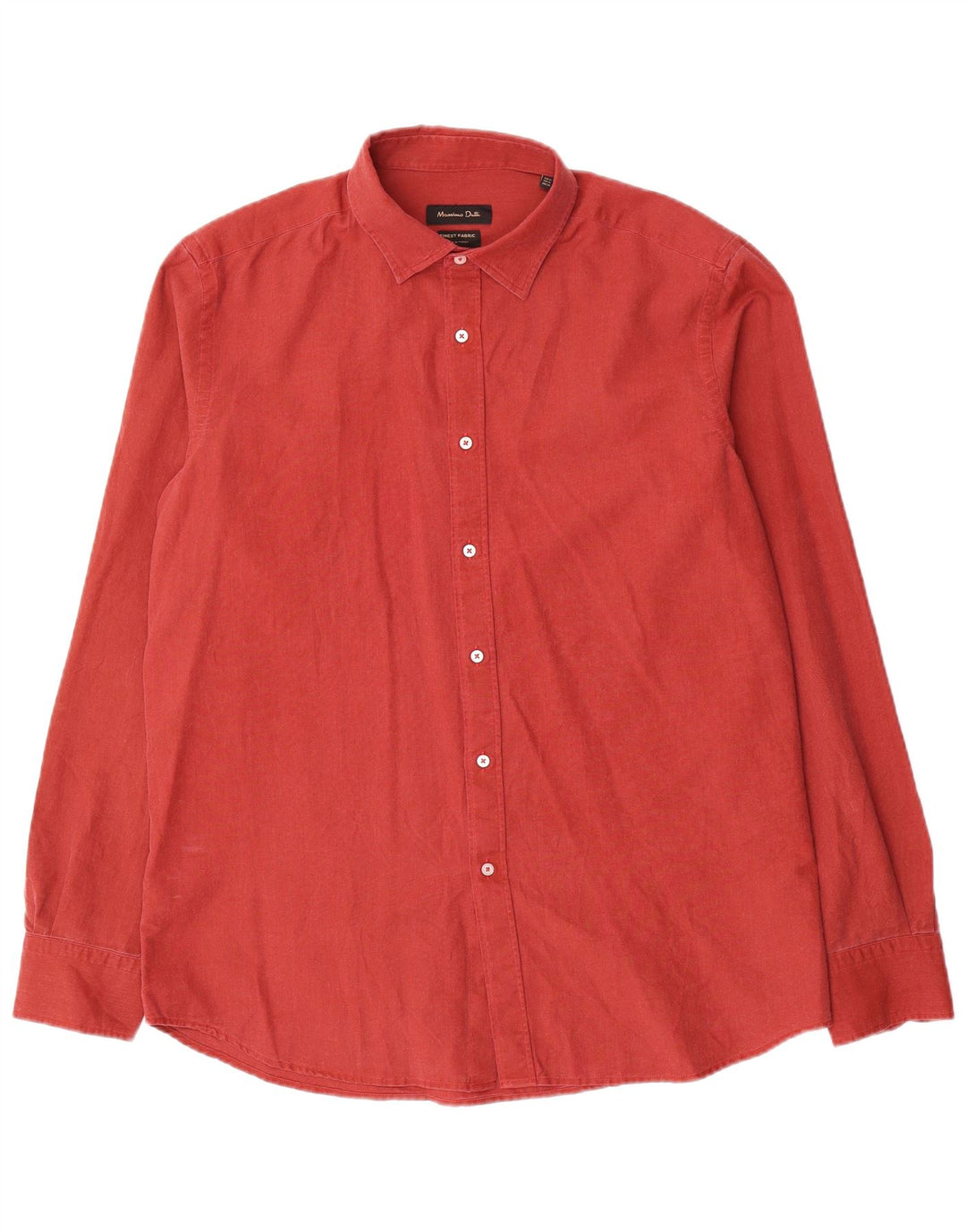 Massimo Dutti Herreskjorte XL Rød Bomuld