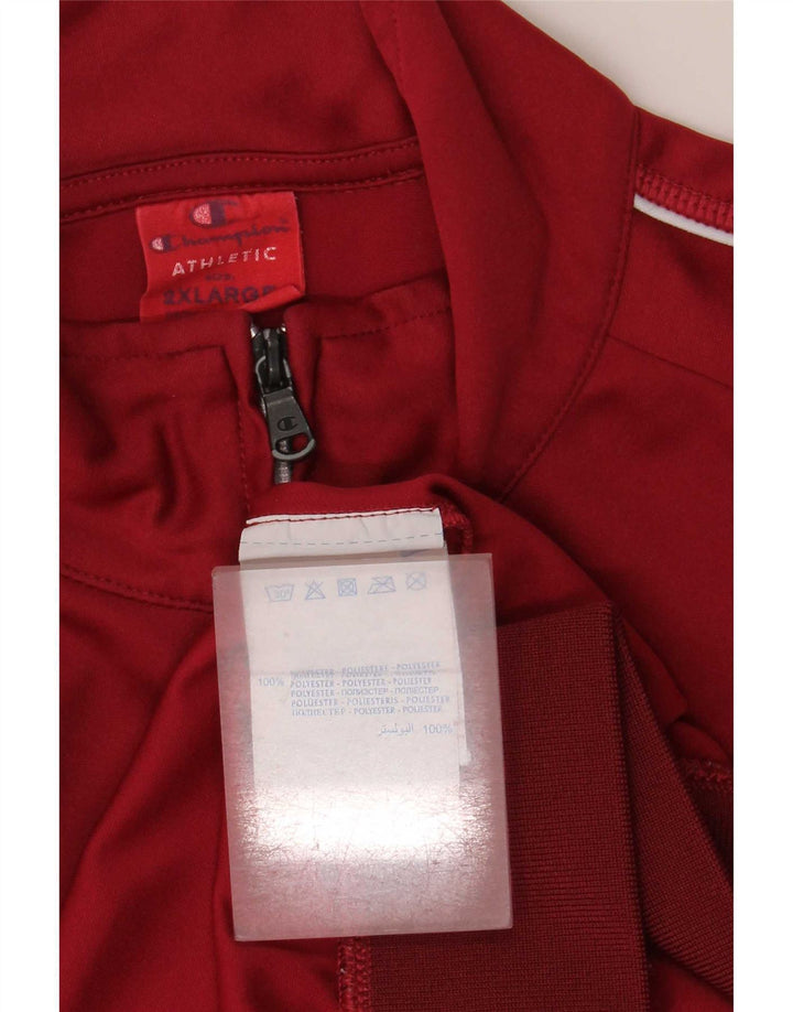 Champion Træningsdragt til mænd Topjakke 2XL Rød Colourblock Polyester