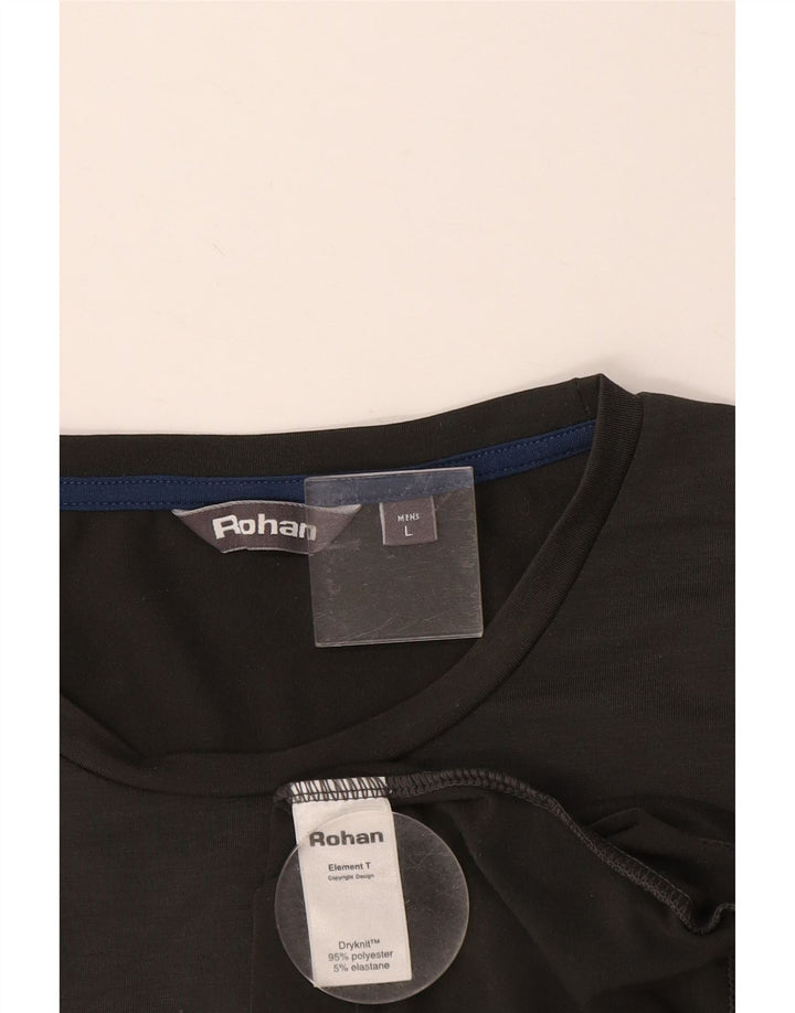 ROHAN Herre T-Shirt Top Stor Grå Polyester