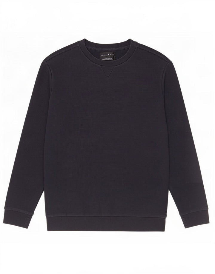 Zara sweatshirt til mænd Medium marineblå bomuld