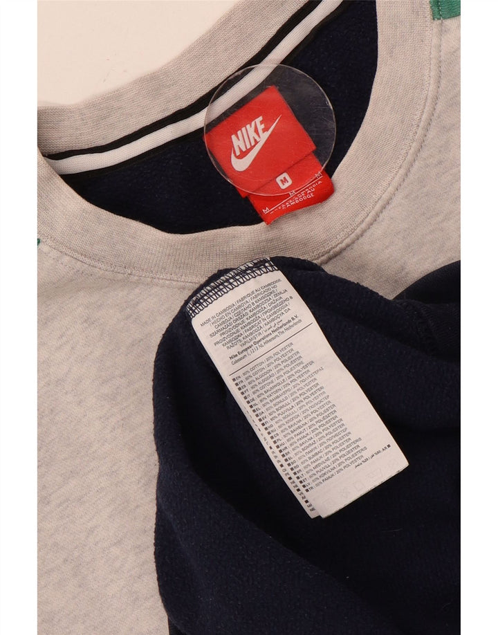 Nike Herre grafisk sweatshirt Jumper Medium Flerfarvet Colourblock Bomuld