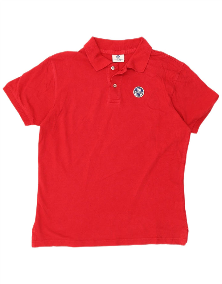 North Sails Herre Polo Shirt Medium Rød Bomuld