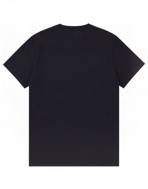 Tommy Hilfiger Herre grafisk T-shirt Top Medium Marineblå Colourblock Bomuld