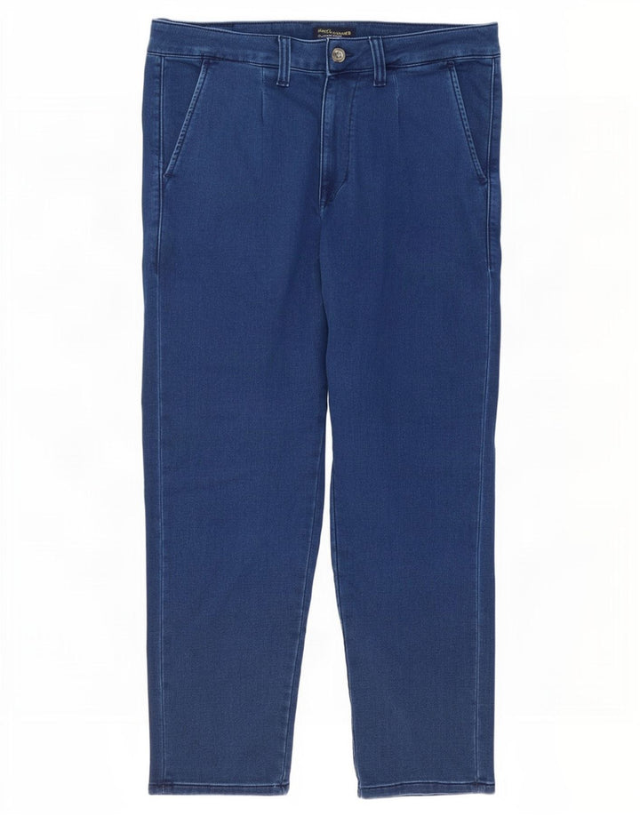 Jack & Jones Straight Jeans til mænd W34 L32 Blå Bomuld