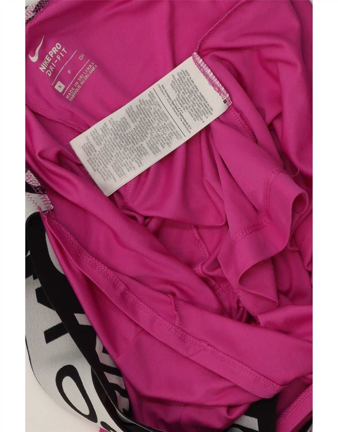 Nike Dame Dri Fit Grafisk Vest Top UK 10 Small Pink Colourblock Polyester