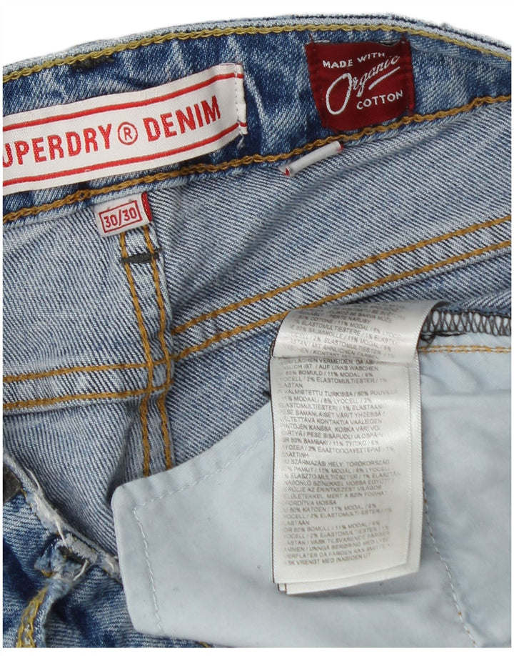 Superdry Dame Bootcut Jeans W30 L30 Blå Bomuld