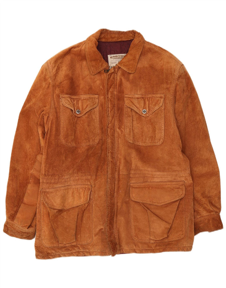Vintage Herre Ruskind Windbreaker Jacket UK 38 Medium Brown