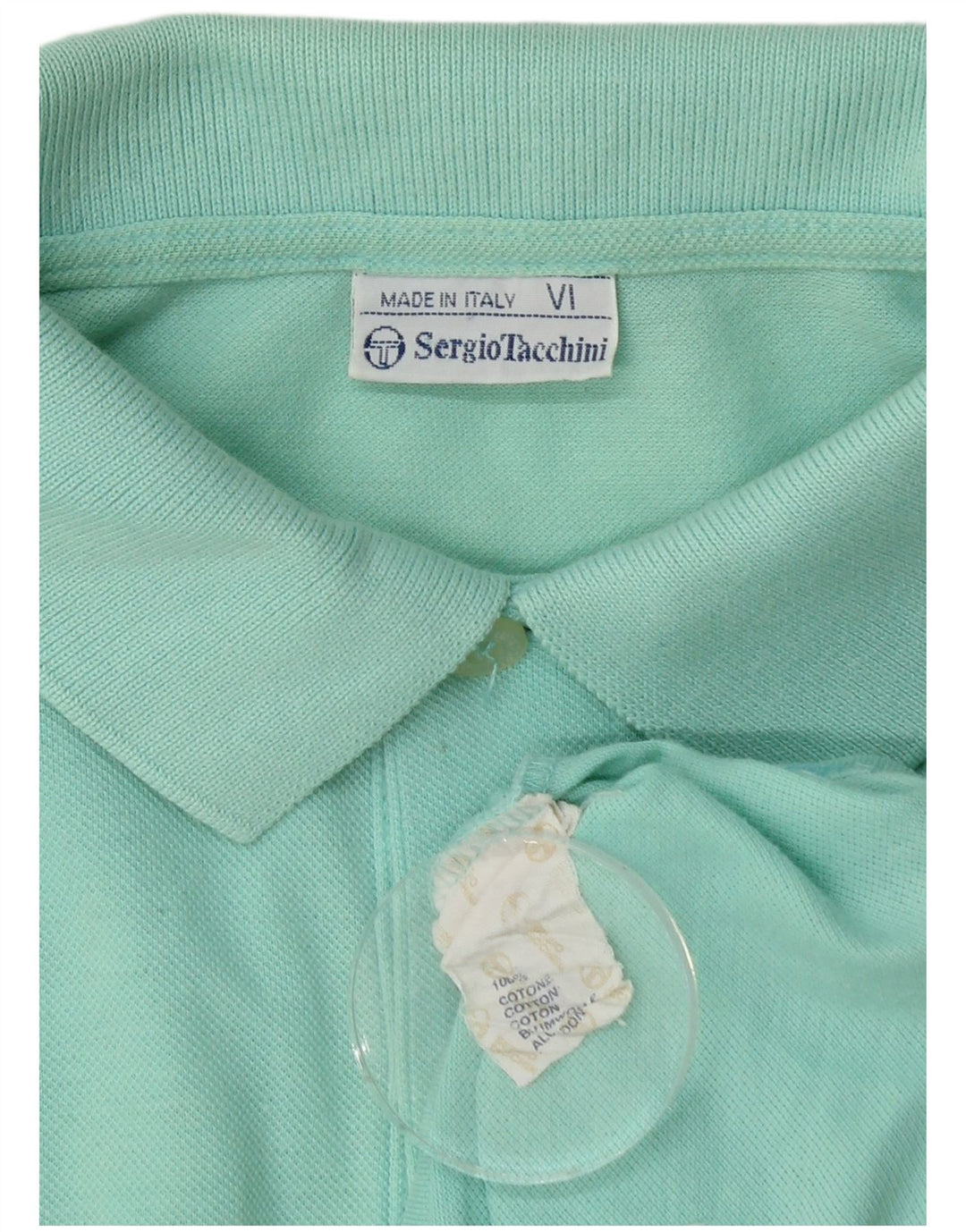 SERGIO TACCHINI Poloshirt til mænd Medium turkis bomuld