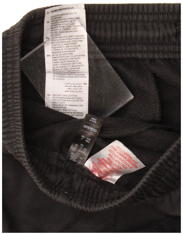 ADIDAS Træningsdragt til drenge Bukser Joggers 11-12 år Sort bomuld