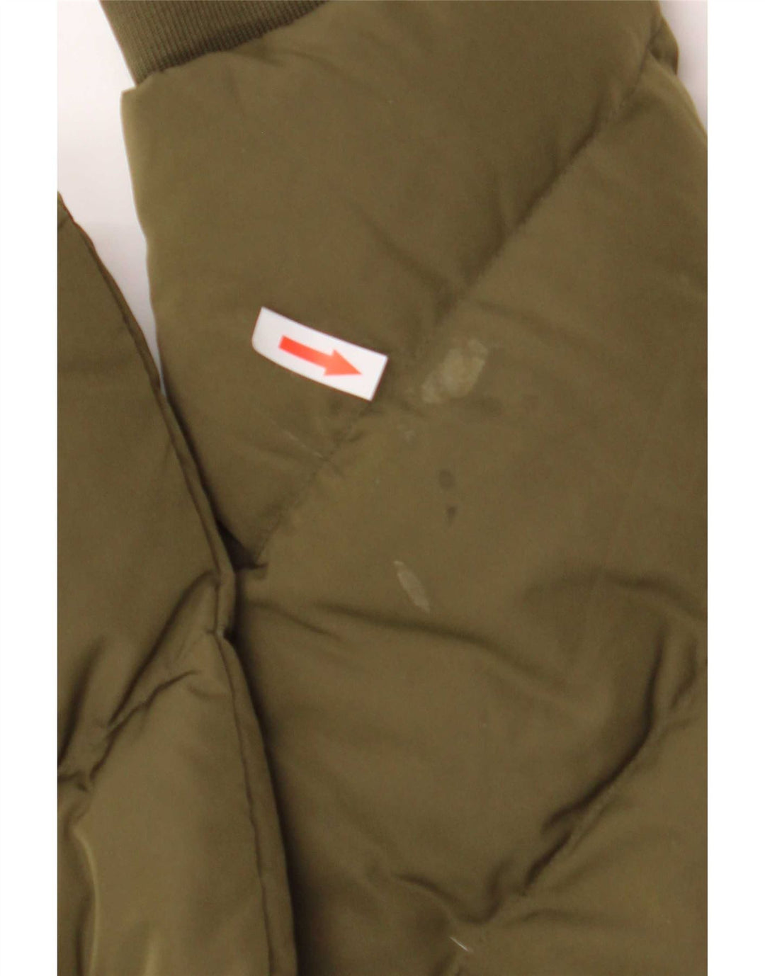 Guess grafisk polstret jakke til kvinder UK 12 Medium Khaki Polyester