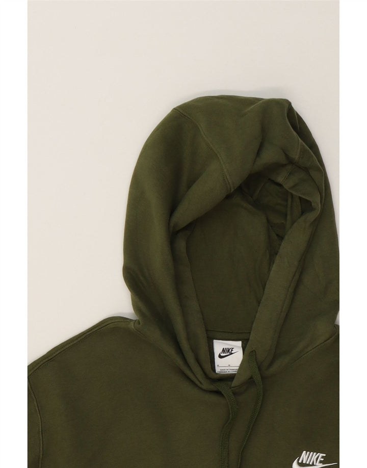 NIKE Mens Hoodie Jumper Medium Khaki Cotton Vintage Nike and Second-Hand Nike from Messina Hembry 