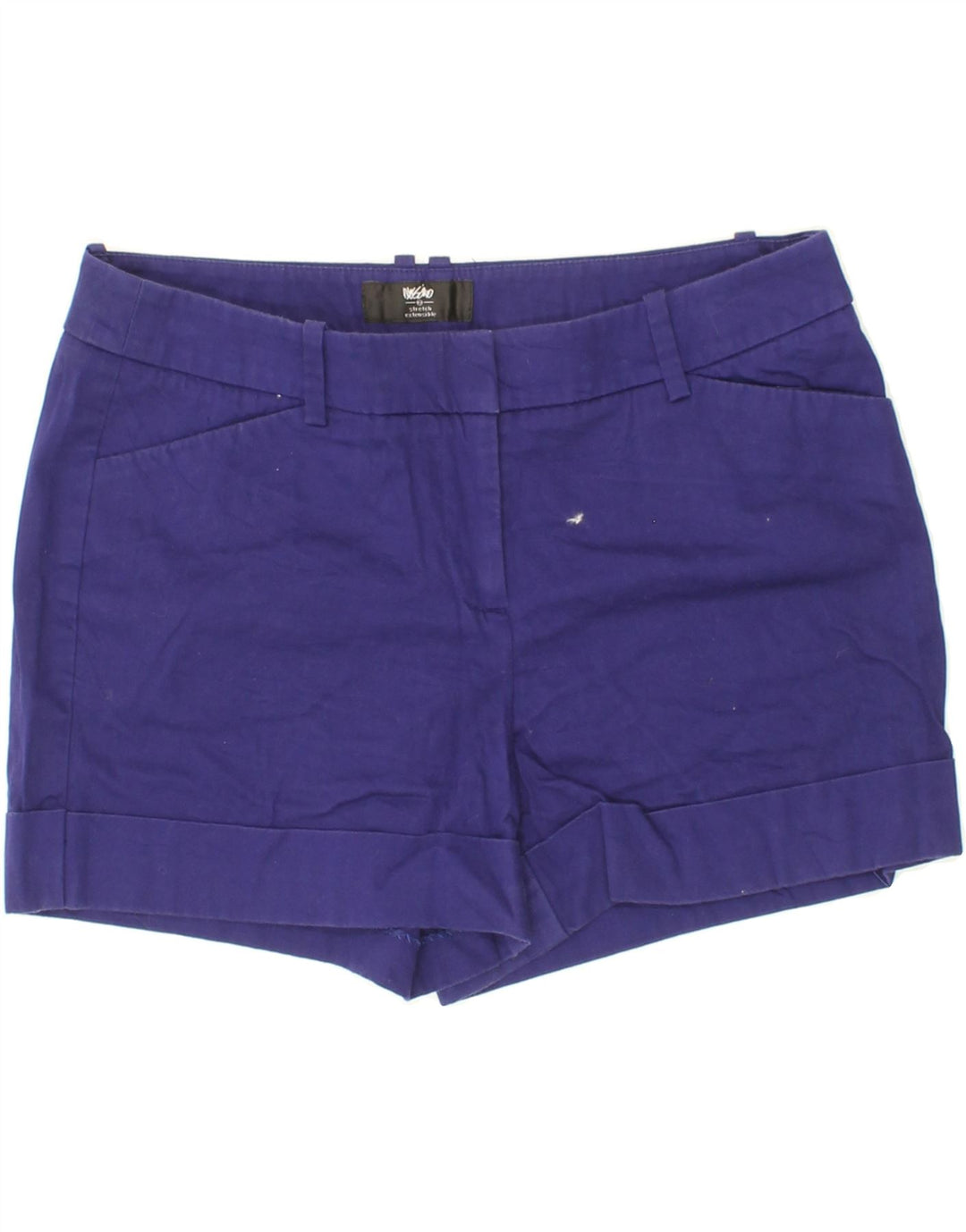 MOSSIMO Womens Stretch Chino Shorts US 8 Medium W30 Blue Cotton Vintage Mossimo and Second-Hand Mossimo from Messina Hembry 