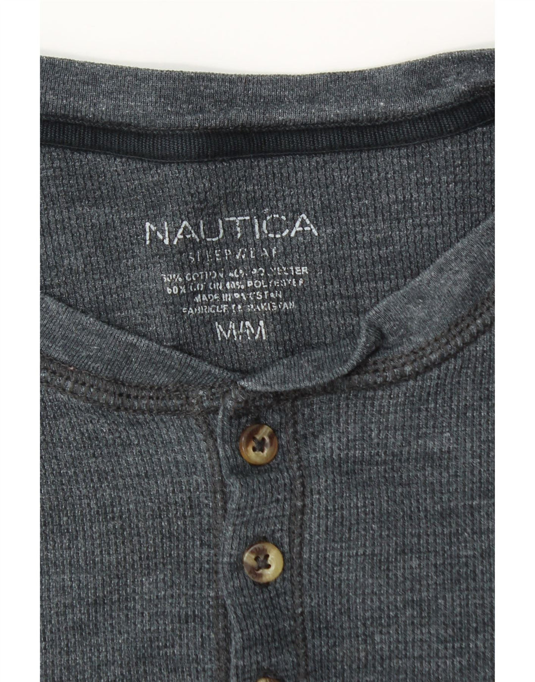 Nautica Herre T-Shirt Top Medium Marineblå Bomuld