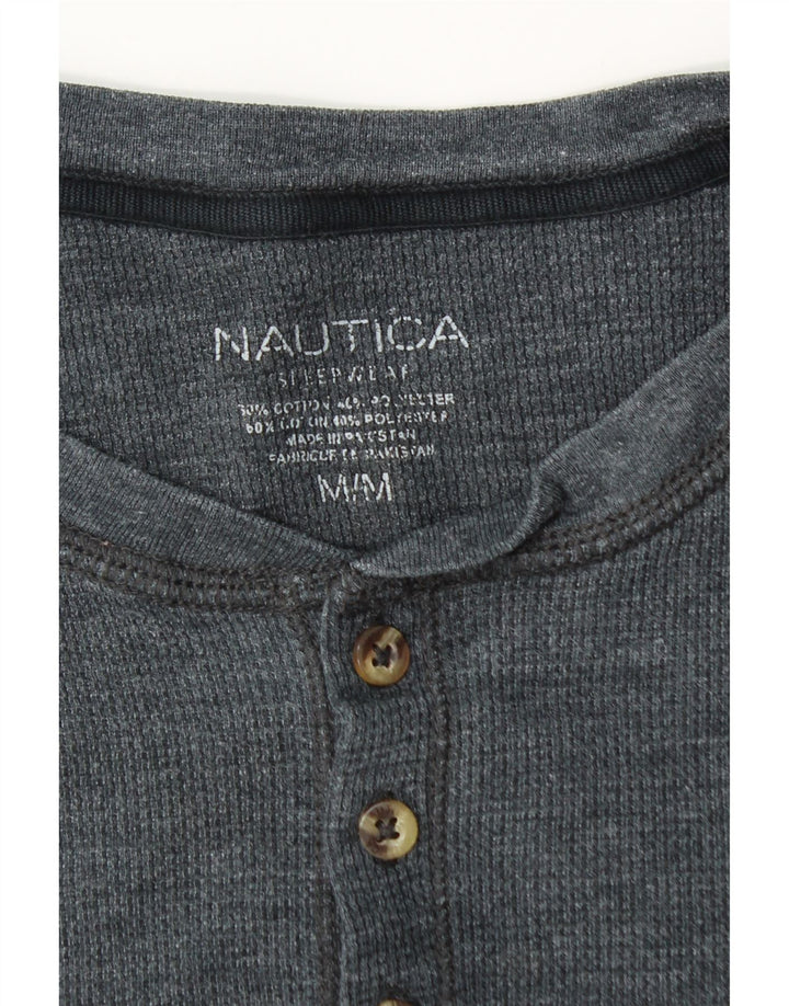 Nautica Herre T-Shirt Top Medium Marineblå Bomuld