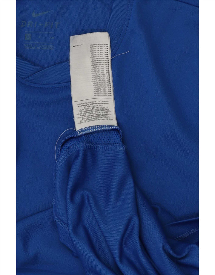 Nike Herre Dri Fit Top Langærmet Lille Blå Polyester