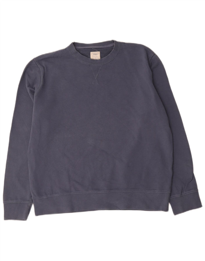 Marks & Spencer Sweatshirt til mænd Stor marineblå bomuld