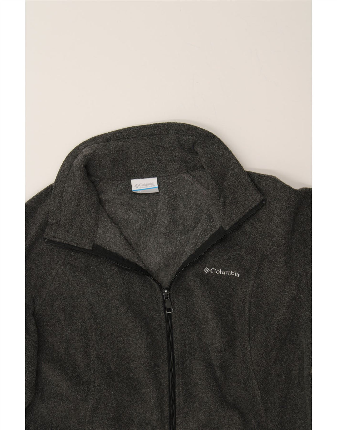COLUMBIA Womens Fleece Jacket UK 16 Large Grey Polyester Vintage Columbia and Second-Hand Columbia from Messina Hembry 