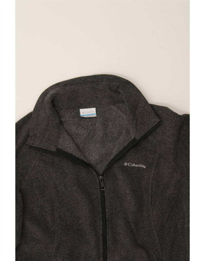 COLUMBIA Womens Fleece Jacket UK 16 Large Grey Polyester Vintage Columbia and Second-Hand Columbia from Messina Hembry 