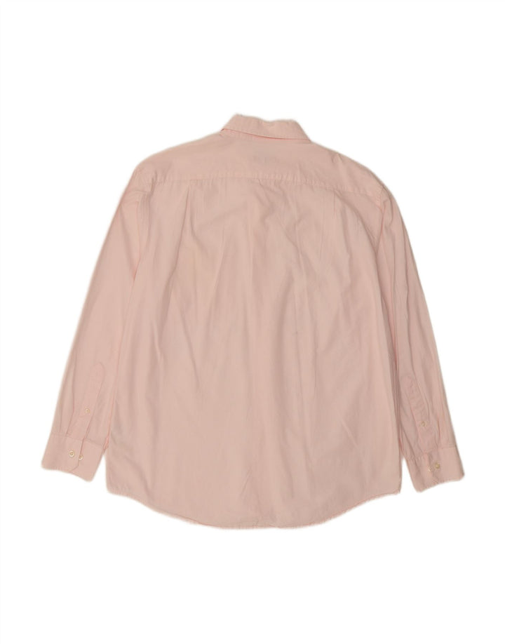 IZOD Mens Shirt Large Pink Cotton