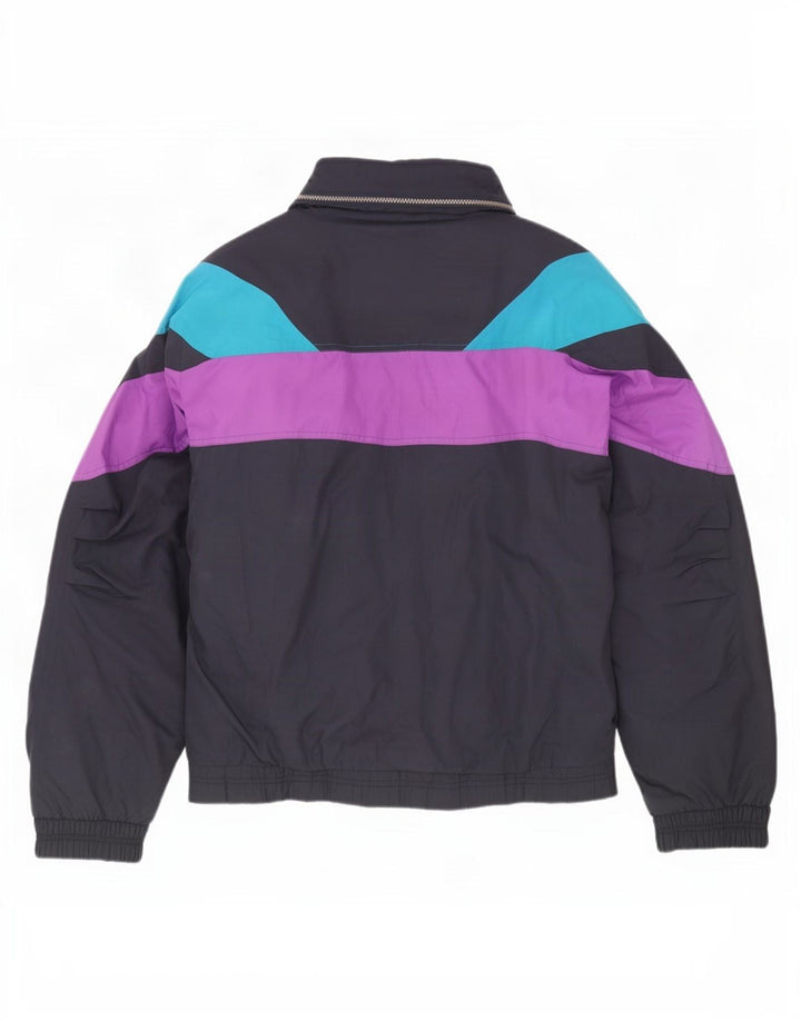 Sergio Tacchini Herre Skijakke UK 38 Medium Navy Blue Colourblock Sports