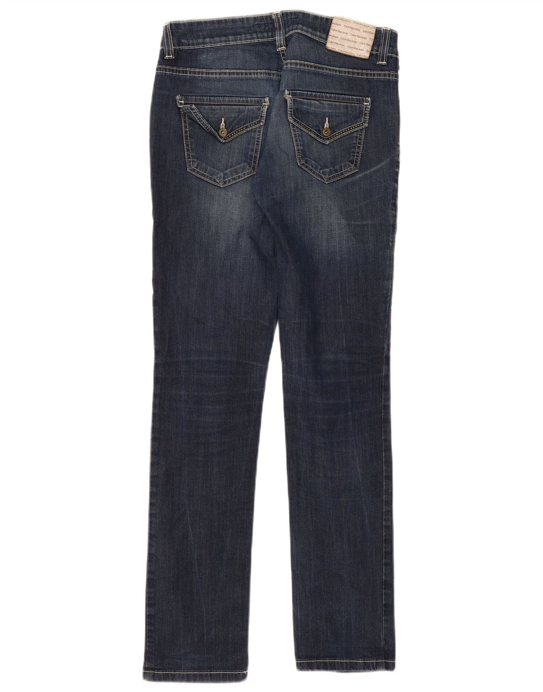 Calvin Klein Dame Slim Jeans W29 L32 Blå Bomuld
