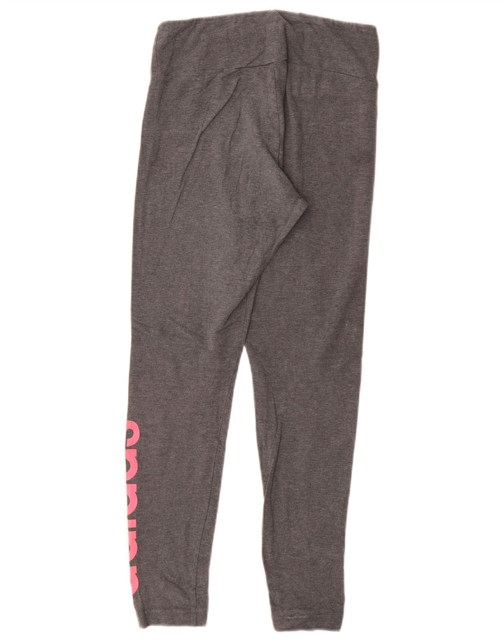 ADIDAS Grafiske Leggings til kvinder UK 4/6 XS Grå
