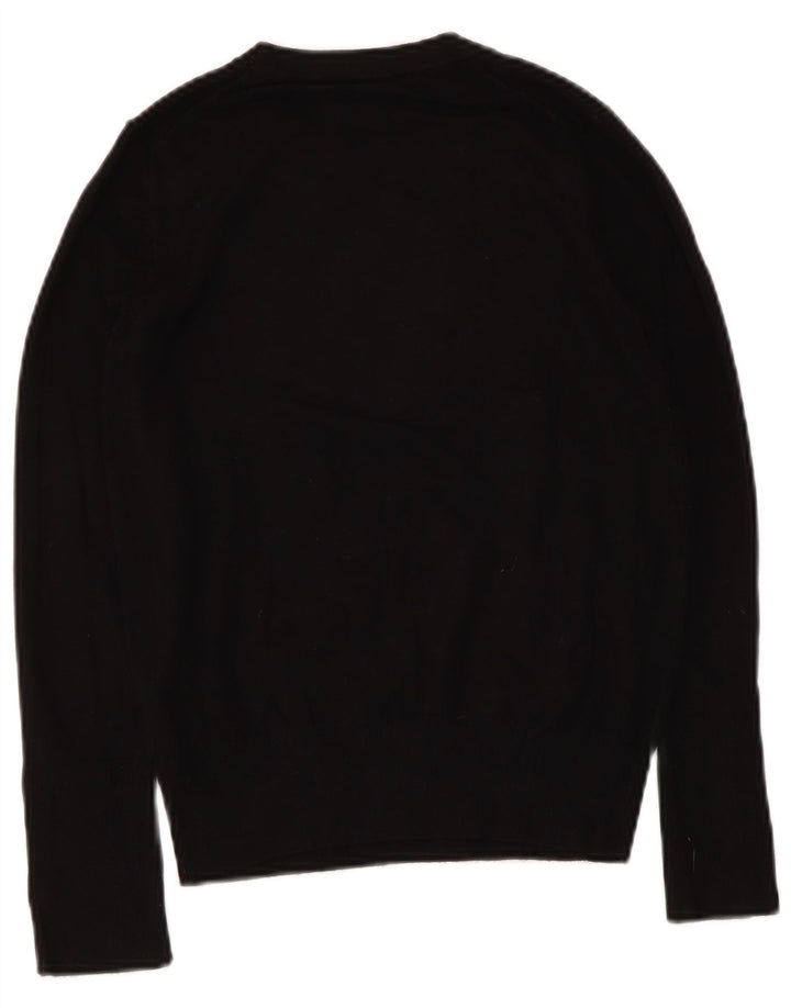 Zara Dame Boat Neck Jumper Sweater UK 12 Medium Black
