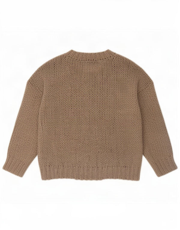 Beaufort & Blake Dame Loose Fit V-hals sweater UK 14 Medium Grey