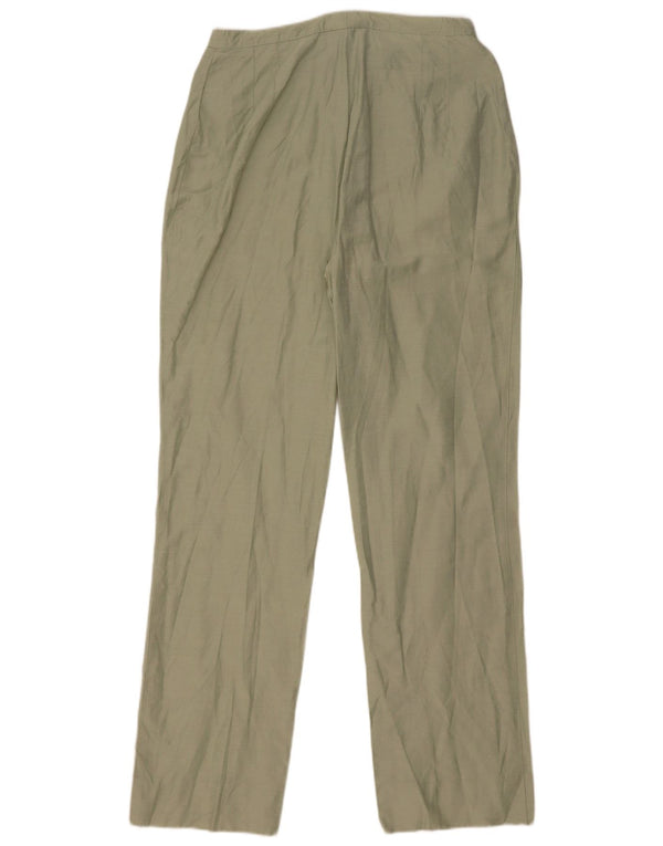 Max & Co. Lige fritidsbukser til kvinder UK 14 Large W34 L31 Green Linen