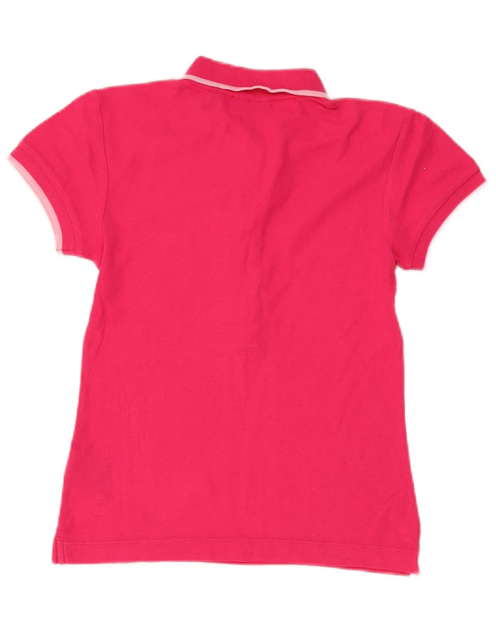 Fila Dame Polo Shirt UK 12 Medium Pink Bomuld