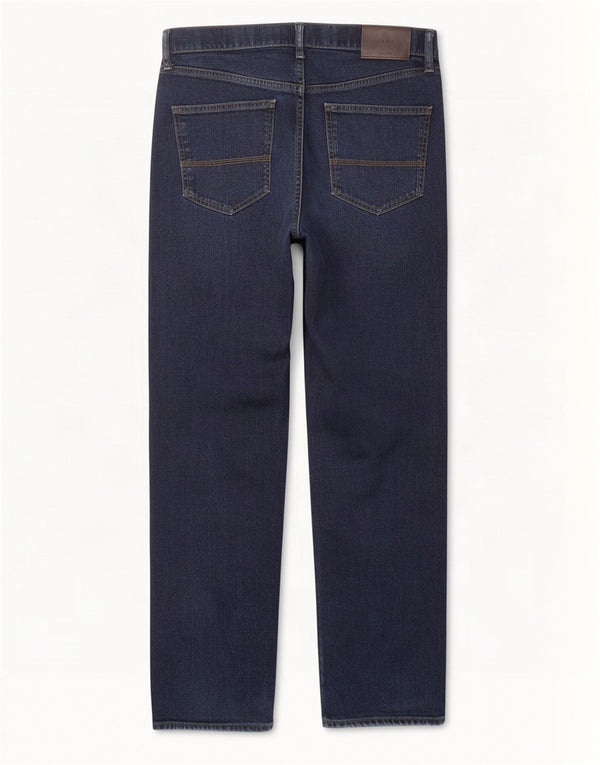 Marks & Spencer Straight Jeans til mænd W34 L33 Marineblå bomuld