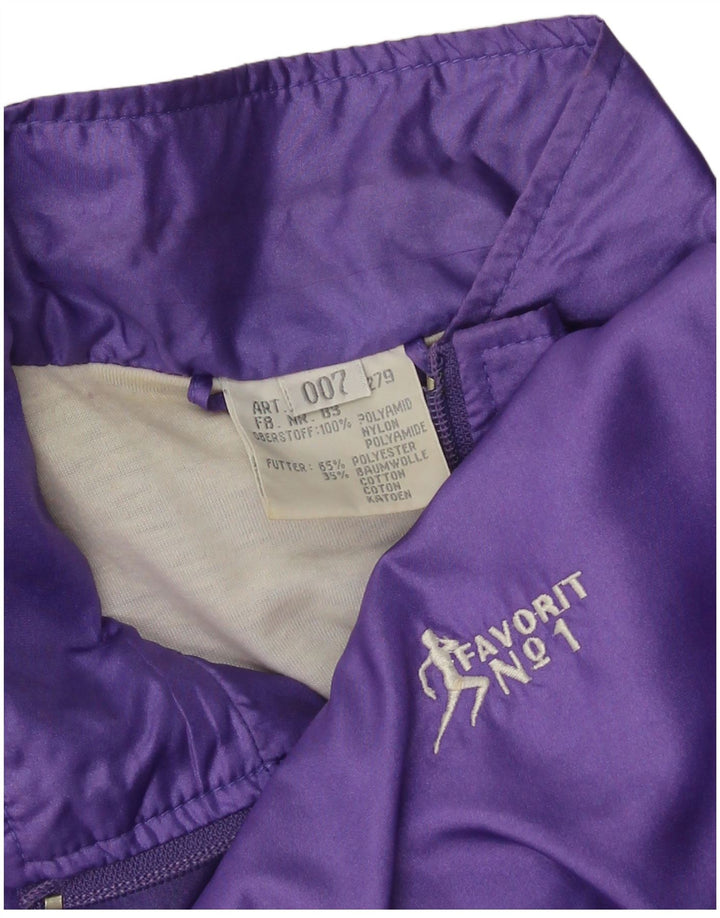 Vintage træningsdragt til mænd Top jakke 2XL Lilla polyamid