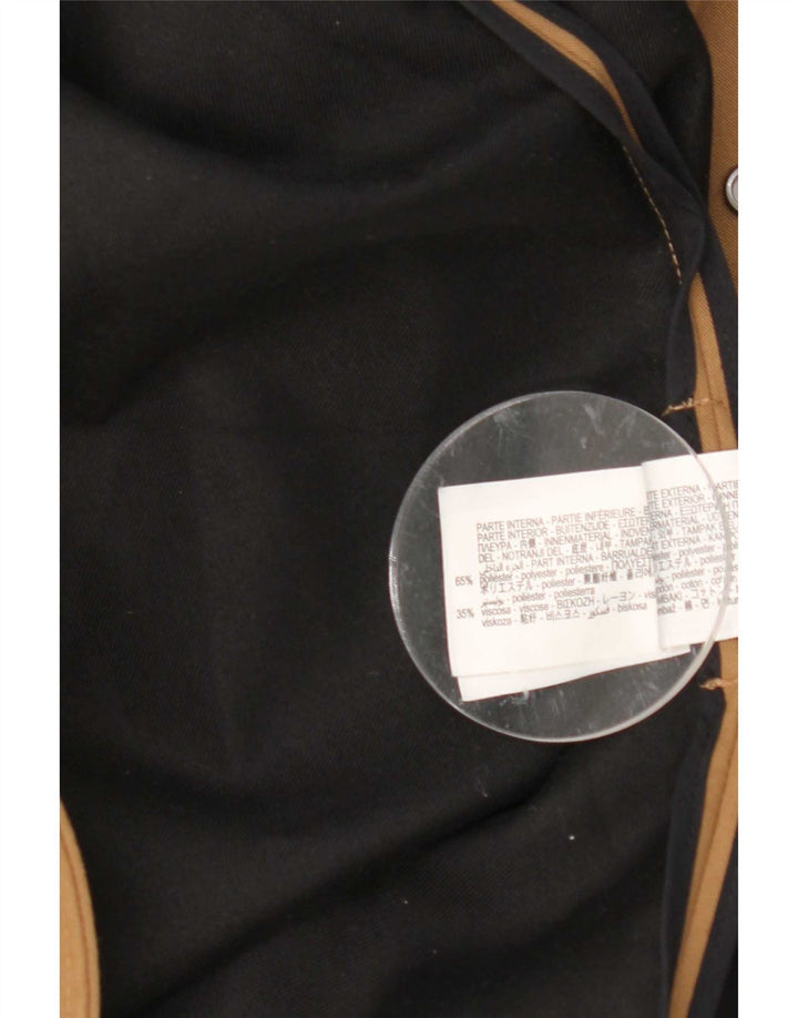 Zara Herre Overfrakke UK 38 Medium Beige Polyester